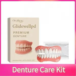 Comfortable Denture Set for Beautifully Enhanced Smiles Premium Quality Material Dental Care Kit for TikTok Shoppers Whitening Oral Gel Radiant