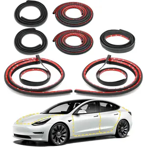Applicable to Tesla modely3/Y whole vehicle seal strip sound insulation and noise reduction door shock absorption water barrier strip modification accessories