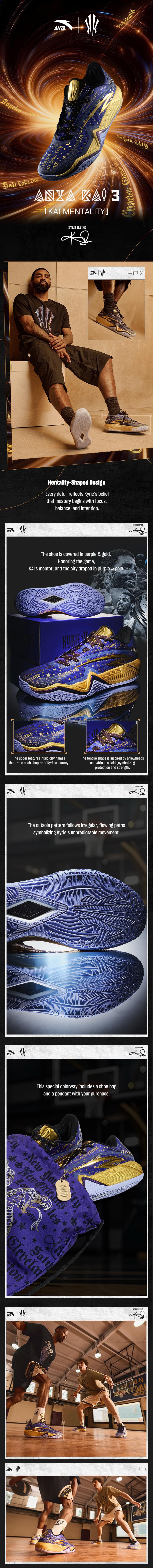 ANTA KAI 3 Mentality Men's Basketball Shoes