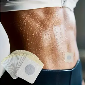 60-Piece Belly Bandage Set, Breathable Non-Electric Adhesive Finger Pressure Patch for Abdominal Support, Skin-Friendly Design