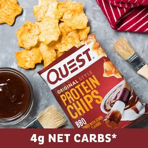 Quest Nutrition Protein Chips Variety Pack, BBQ, Cheddar & Sour Cream, Sour Cream & Onion, High Protein, Low Carb