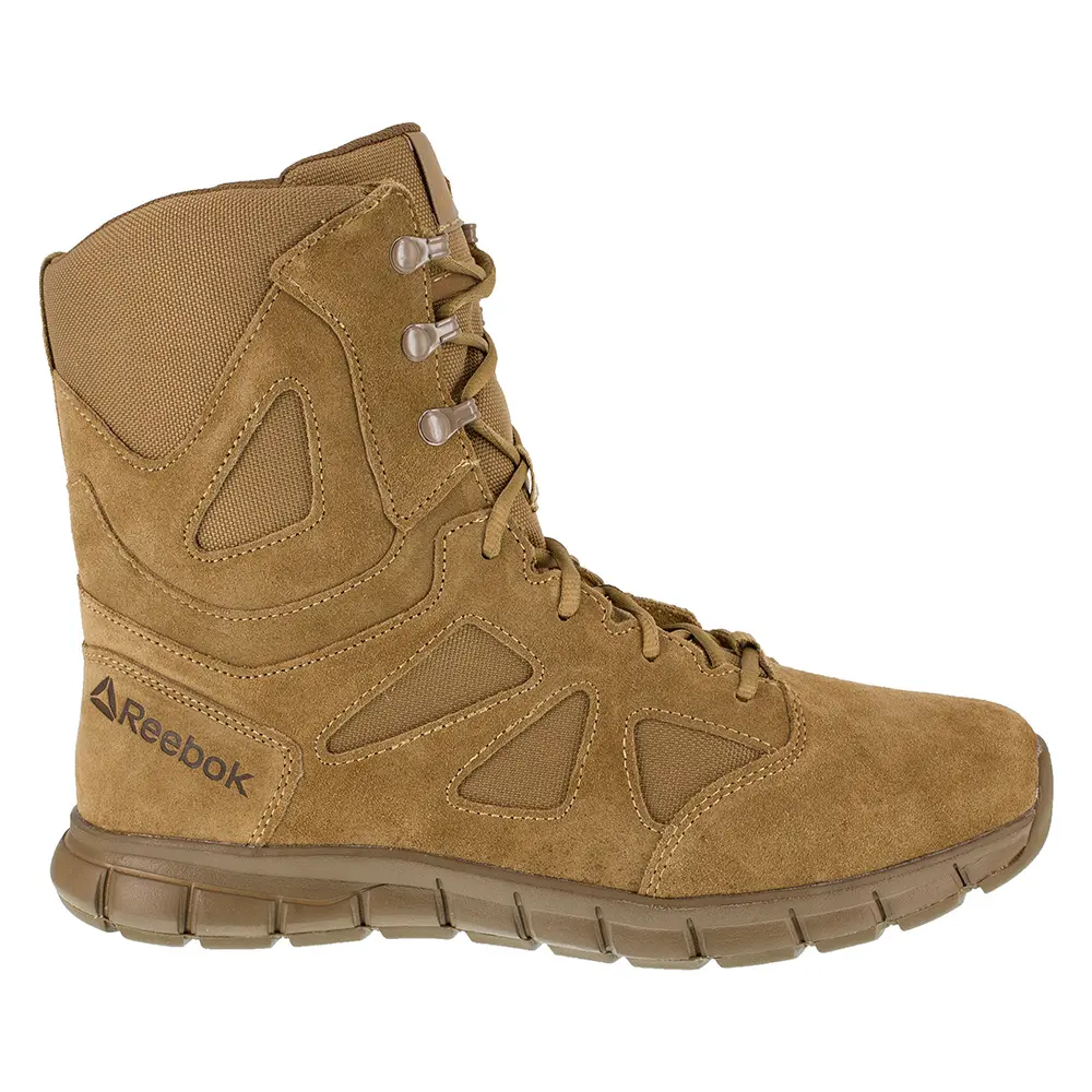 Reebok Work Mens Sublite Cushion Tactical Ar670-1 Army Compliant Ocp 8 Inch Electrical Soft Toe  Work/Duty - Brown