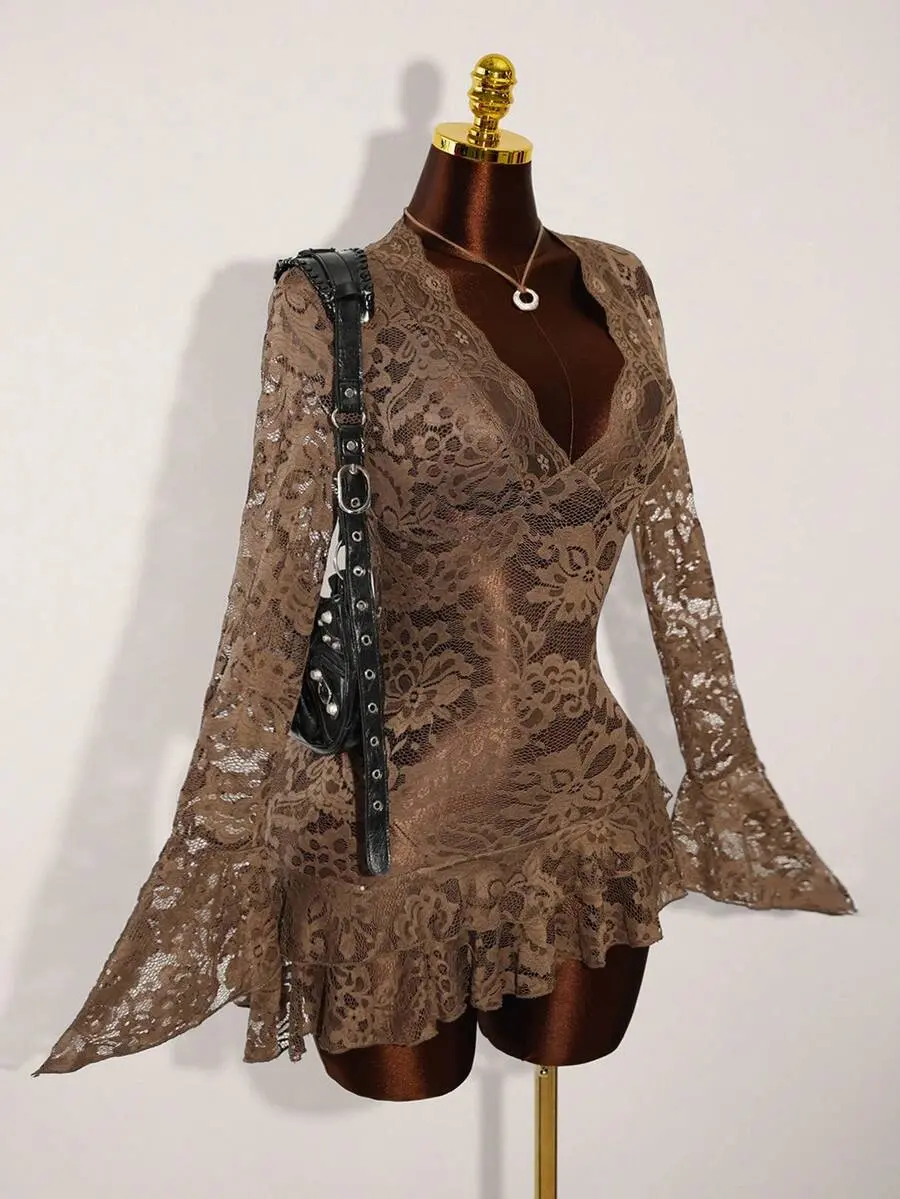 Amplova Summer Hippie Style Sheer Low-Cut Mini Dress For Women,Dresses For Women Party,Party Dresses For Women - TikTok Shop Amplova Summer Hippie Style Sheer Low-Cut Mini Dress For Women,Dresses For Women Party,Party Dresses For Women - TikTok Shop