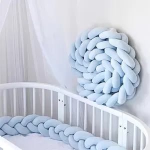 1.5m Soft Plush Braided Knotted Round Throw Pillow, Modern Decorative Home Accent Cushion for Living Room, Bed, Chair, Boho Macrame Chic Wall Tapestry Decor