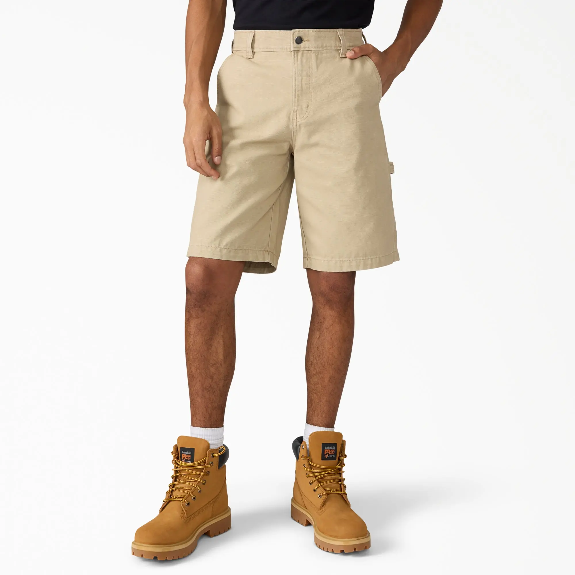 Dickies Canvas Carpenter Shorts, 11", 100% Cotton, Utility Pockets Durable Canvas, Workwear Everyday Utility Style Classic Menswear
