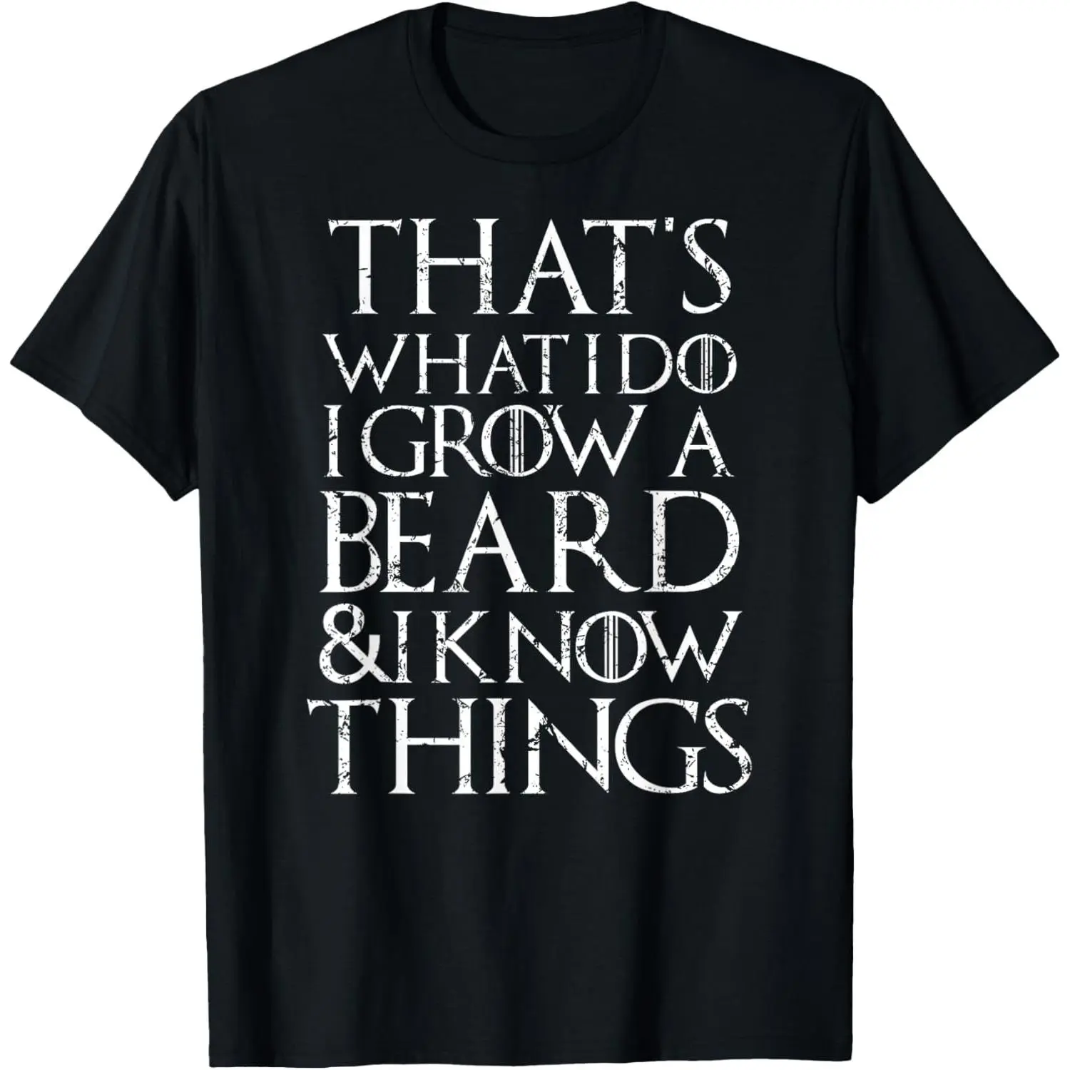 Funny beard T Shirt Cool I grow facial hair man men gift tee T-Shirt,Made in USA