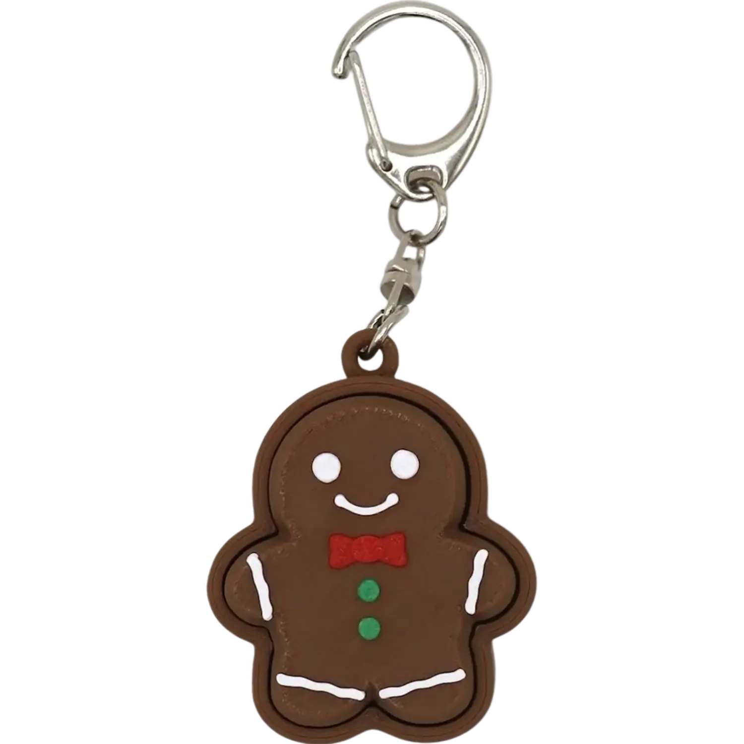 Christmas Gingerbread Man Fidget Clicker: keychain accessory, stress relief, cute must have stocking stuffer Clip