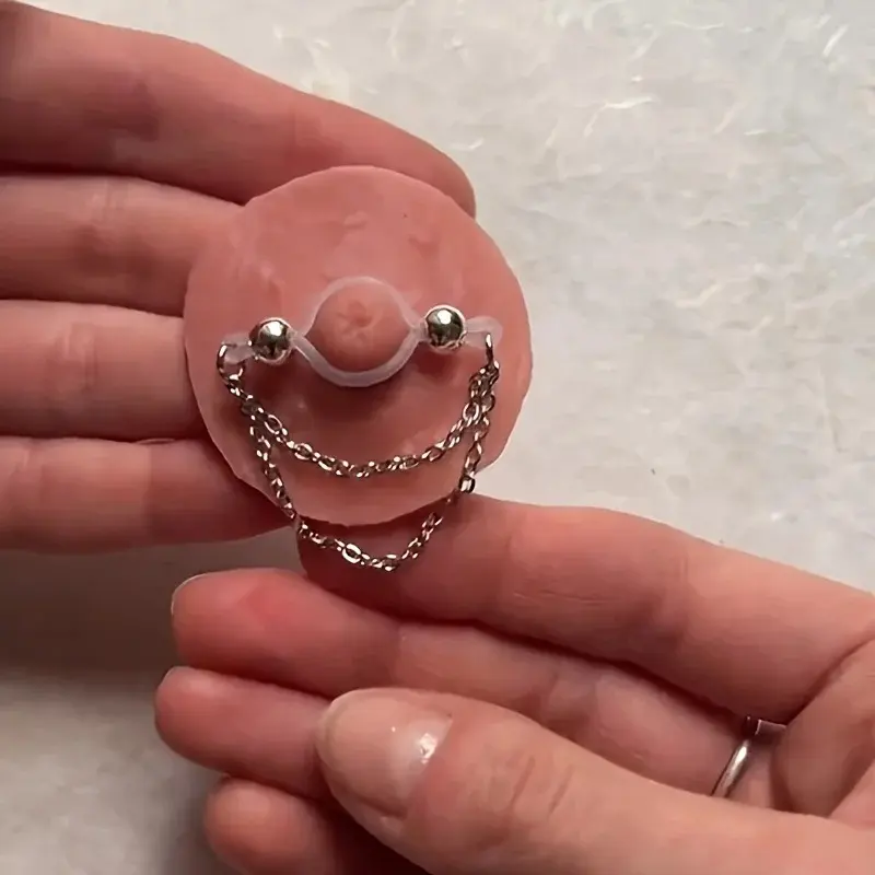 Unisex Clip‑on Adjustable Decor Jewelry Set, Sparkling Acrylic Decor Non‑Piercing Ornaments, Fashion Party Stage Matching Accessory