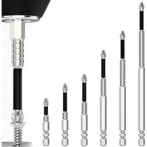 Screwdriver Drill Bit, High-Magnetic Drill Dit Set,Durability Screwdriver Drill Bit Set,Anti-Slip Magnetic Electric Screwdriver Set,25 50 65 70 90 150mm