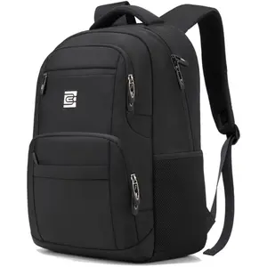 Bruno Cavalli Black 17.6" Laptop Backpack #18640 with Secure Zipper and Compact Design for Everyday Use Bruno Cavalli Black 17.6" Laptop Backpack #18640 with Secure Zipper and Compact Design for Everyday Use