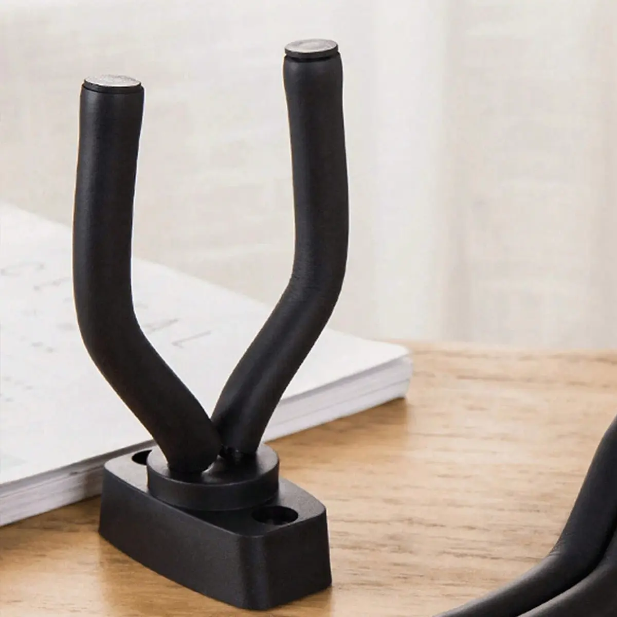 Adjustable Guitar Wall Mount Hooks, Space-Saving Non-Slip Stand for Acoustic Electric Guitars Ukulele Bass Banjo, Bedroom Storage