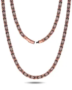 Jecanori Copper Necklace for Men Women 99.99% Pure Copper Magnetic Chains with 3500 Gauss Ultra Strength Neodymium Magnets Adjustable with Sizing Tool Modern Versatile Accessories