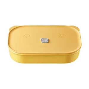 BUYDEEM Piggy Box Multifunctional Ceramic Lunch Box 24cm Electric Steamer Accessory Small Goose Yellow