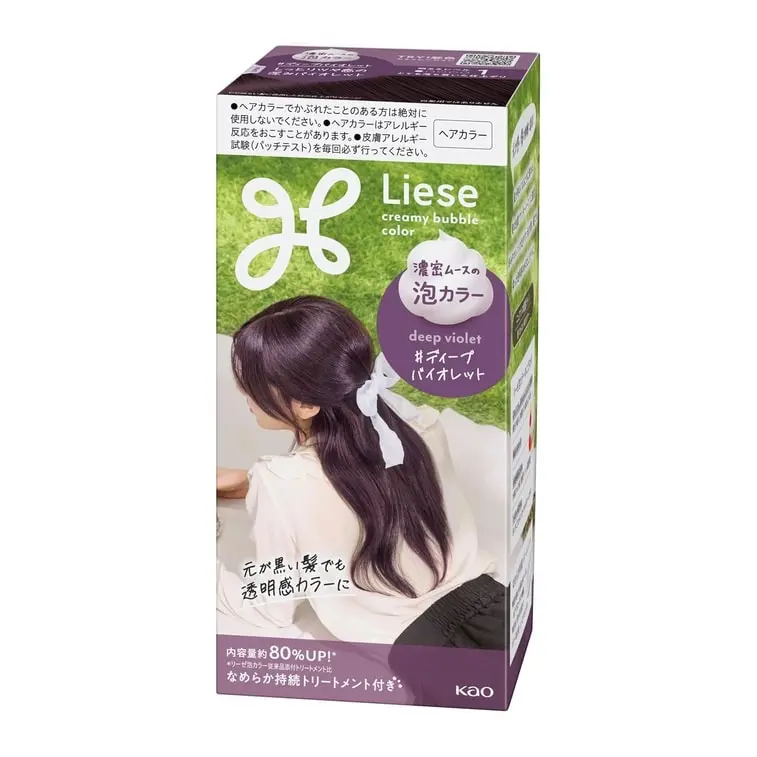 Kao Liese Prettia Bubble Hair Dye # Deep Violet