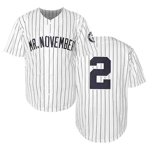 Men's #2 White stripes Embroidered Baseball Jerseys - V-Neck Polyester Shirts - Machine Washable Sports & Casual Wear