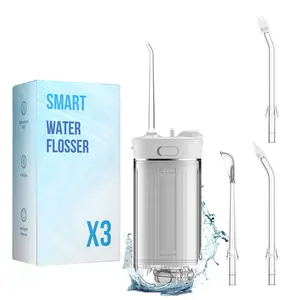 Travel-sized water flosser retractable water tank  wireless mini water flosser care for braces and sensitive teeth mini water flosser oral irrigator—suitable for braces wearers orthodontic care sensitive teeth portable use nozzle cleaner braces care