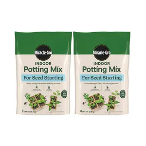 Miracle-Gro Indoor Potting Mix for Seed Starting - Lightweight Blend for Flower, Vegetables, and Herb Seeds, Great for Cuttings, 8 qt.