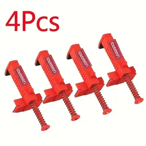 4pcs Brick Wire Clamp Protractor - Accurate Measuring Tool for Bricklaying, Masonry, and Woodworking - Durable Drawing Flatter Puller for Construction and Engineering Hardware