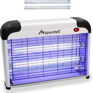 Aspectek 20W Indoor Bug Zapper, Includes 2 Replacement Bulbs, Mosquito Zapper, Insect Zapper, Bug Lamp Zapper