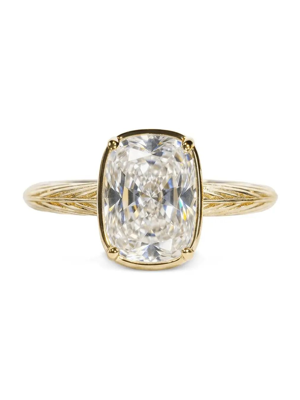 Sterling Silver Mini Elongated Cushion Ring
