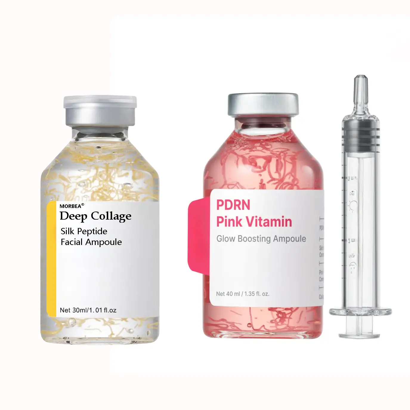 MORBEA Age-Rewind Shot 2-Piece Ampoule Set, 30ml Korean Firming Booster Serum with PDRN & Peptides, Anti-Aging Anti-Wrinkle Rejuvenating Facial Essence for Glass Skin Glow, Radiant, Anti Aging Cosmetics
