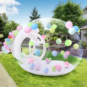 Whubefy Inflatable Bubble House 10FT Balloon Bubble Dome Bounce House Party Tent with Tunnel, 750W Blower & 500W Pump for Kids indoor Play Home Outdoor Birthday Wedding Gender Reveal Baby Shower Decorations,Christmas Gifts