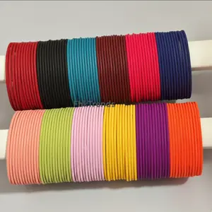 Matte Metal Bangles - 12 Pieces - Size 2.10 - Multiple Colors - Stylish & Versatile Accessories for Any Outfit indian bangle
