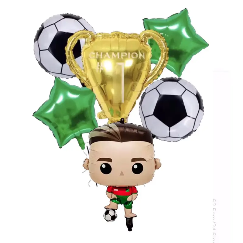 Soccer ,balloons Party Decorations /6 pcs