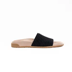 Vionic Evie Knit Slide Sandal (Women's) - Black