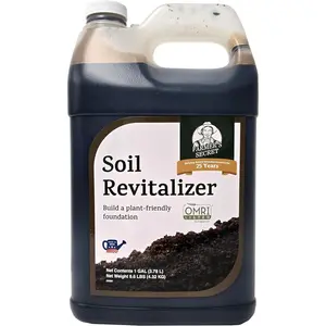 ’s Secret Soil Revitalizer (128oz) - Organic (OMRI Listed) Dirt Health Booster - Liquid Compost Soil Amendment - Activated Humic Acid