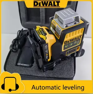 DEWALT Laser Level DW089LG Self Levelling 12 Line 3 x 360 Degrees Green Beam Laser 12V MAX Li-Ion Battery Lasers