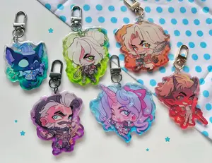Deadlock Acrylic keychains (wave 2) Victor Vindicta Calico Billy Haze Wraith Seven Mirage.