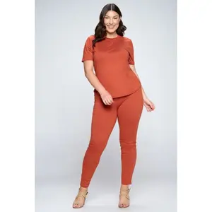 She's Leggin' Set (Burgundy)