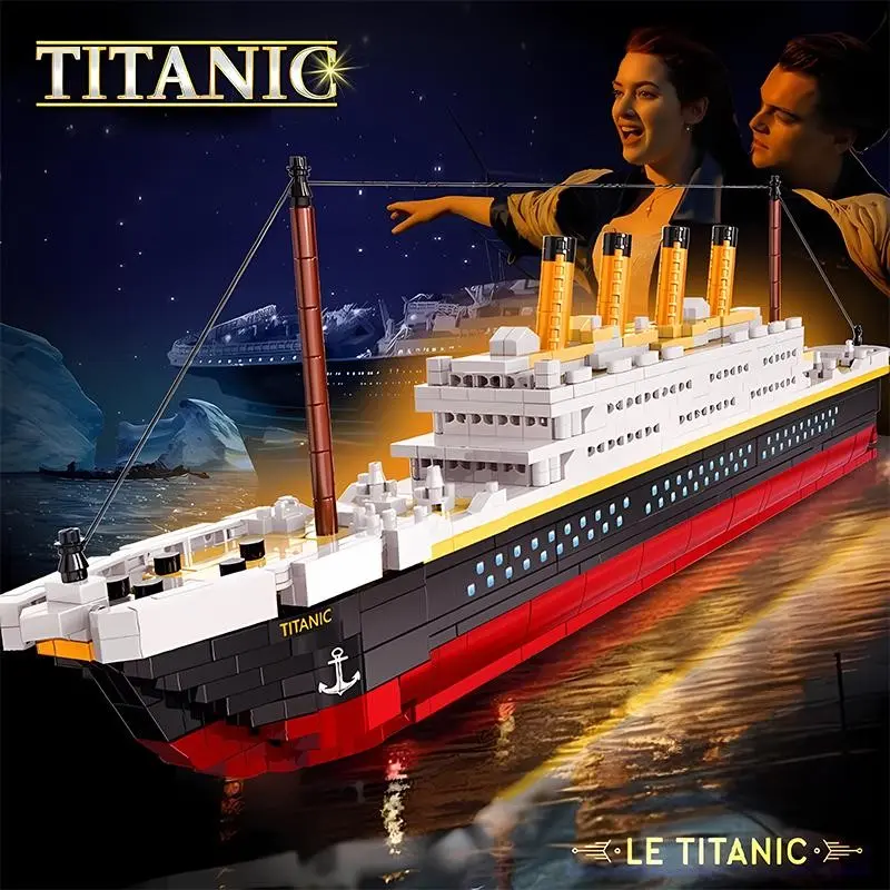 Titanic Building Block Model Kit, 4288 Pieces, High Difficulty, Adult Collectible Toy, Desk Decoration, Perfect Birthday Gift for Kids, Building Blocks Set, Building Block Sets
