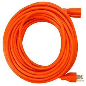 212 MAIN Master Electrician 02309ME 100 ft. Orange Round Vinyl Extension Cable, Heavy-Duty UL Listed Cable for Household Appliances, Indoor/Outdoor Use