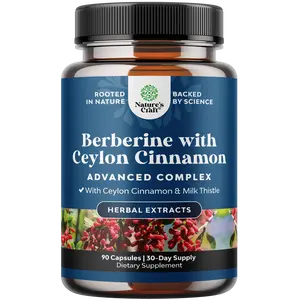 Nature's Craft Berberine with Ceylon Cinnamon - glp 1 activate supplement Insulin Resistance, Reduces Appetite, Antioxidant Berberine Heart Health Support Healthcare Dietary