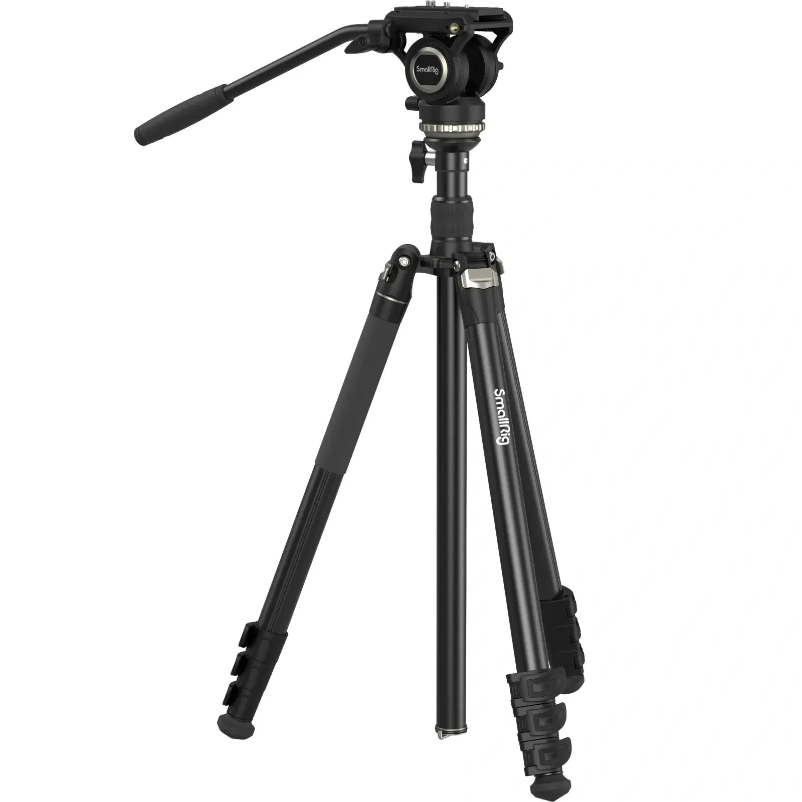 SmallRig Video Tripod CT210, 75" Video Camera Tripod Monopod with +/-10° Leveling Base Fluid Head, Professional Camera Tripod Compatible with Video Camera, DSLR, Camcorder-4475