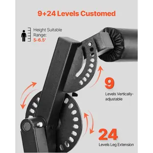 VEVOR Leg Extension and Curl Machine, Seated Leg Rotary Extension for Thigh, Adjustable Lower Body Specialty Exercises Equipment, Heavy Duty Workout Bench for Home Gym, 700 LBS Capacity