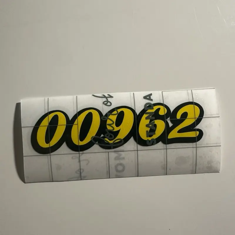 Customizable Postal Code Sticker in Vinyl with Your Desired Color Durable and Vibrant Personalized Address Decal