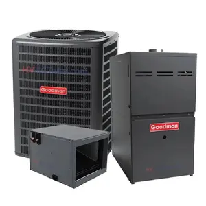 Goodman 2.5 Ton 15.2 SEER2 AC & 80% AFUE 80K BTU Gas Furnace System - Horizontal, R32