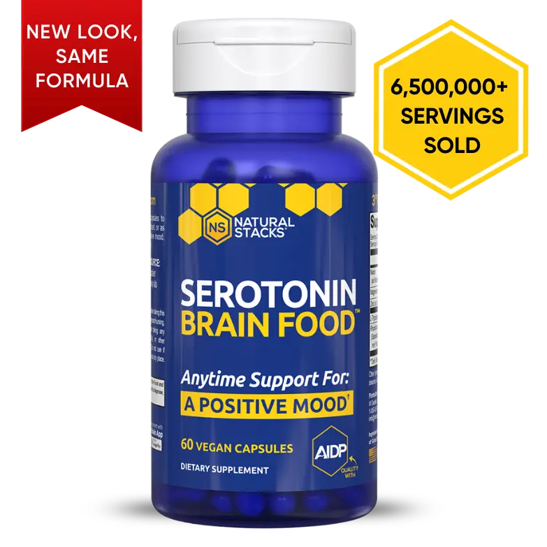 Serotonin Brain Food - Supplement to spport a positive mood, a sense of well-being, and helps manage occasional stress.*