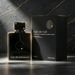 Men’s Armaf Club De Nuit Intense Eau de Toilette, Rich Woody-Spicy Aroma Infused Patchouli Vanilla Musk, Versatile Unisex Daily Fragrance