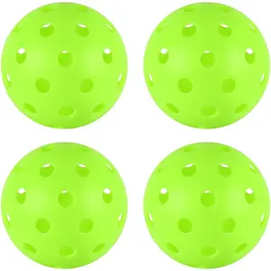 4/6/12/20/50/100 pcs 40 Hole Outdoor Pickleball Balls, 8mm Precision Drilled-Spaced Pickle Ball Set, Professional Plastic Balls for Pickleball Paddles and Indoor Floor Sport Court