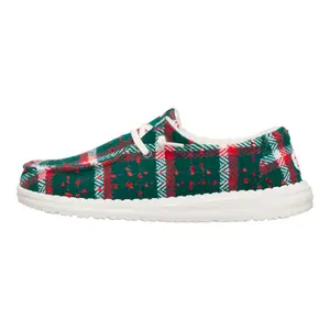 HEYDUDE Confetti Plaid Cozy Family Collection - Comfortable Slip on Shoes