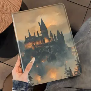 Hogwarts Castle Pattern Tablet Case, Tablet Casing, Full Body Shockproof Tablet Protective Cover with Pen Slot, Tablet Accessories Compatible with iPad