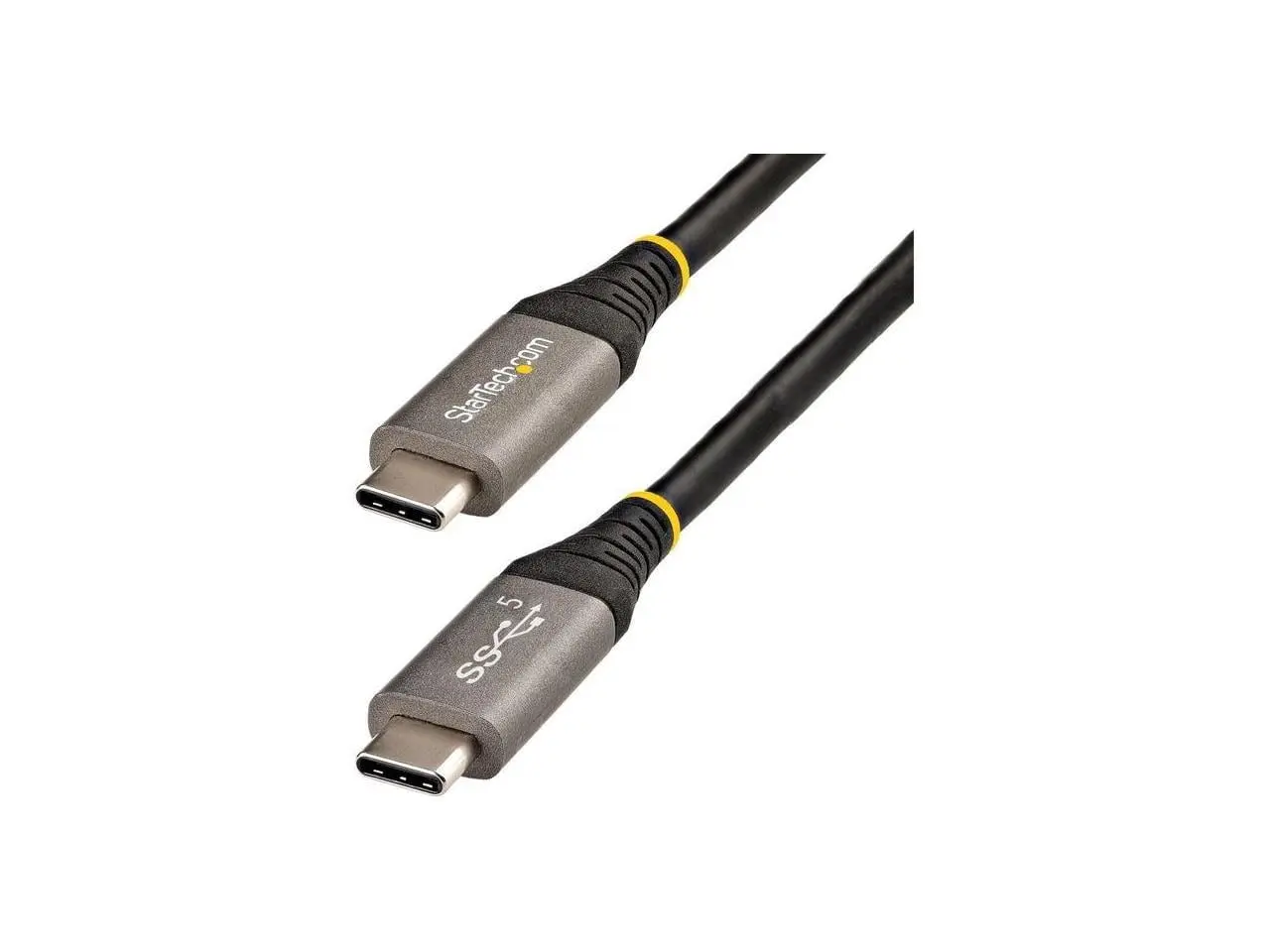 Startech USB315CCV2M Nickel-Plated USB-C Cable - 6.56 ft, 5 Gbps Gen1 Display Port Connector, Power+Data Charging for Phones & Audio-Video Accessories