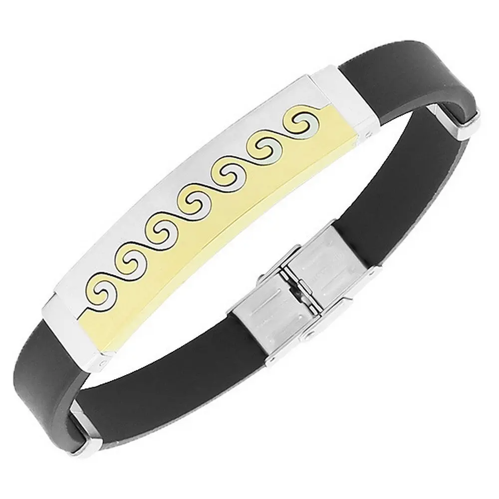 Male Golden Surfer Headband - Stainless Steel Fashion Hair Accessory for Daily Wear