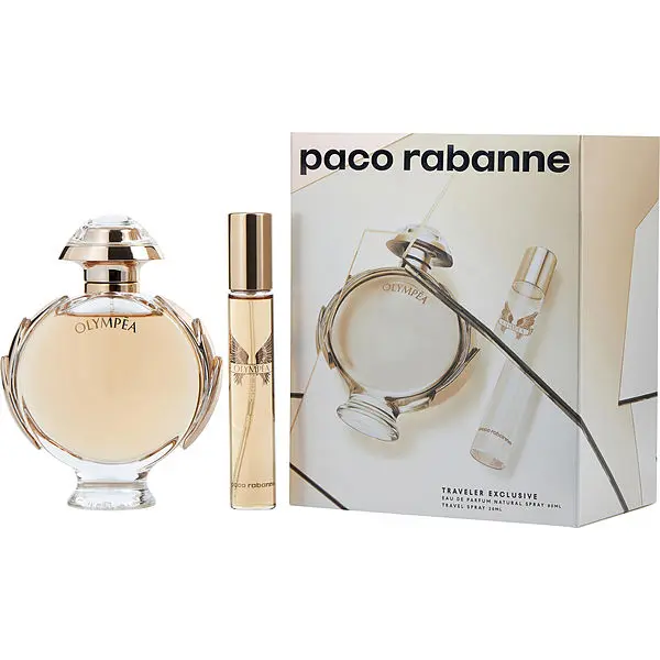 Paco Rabanne Olympea for Women Gift Set ( Eau de Parfum Spray 2.7 Ounce + 0.68 Ounce MINATURE )