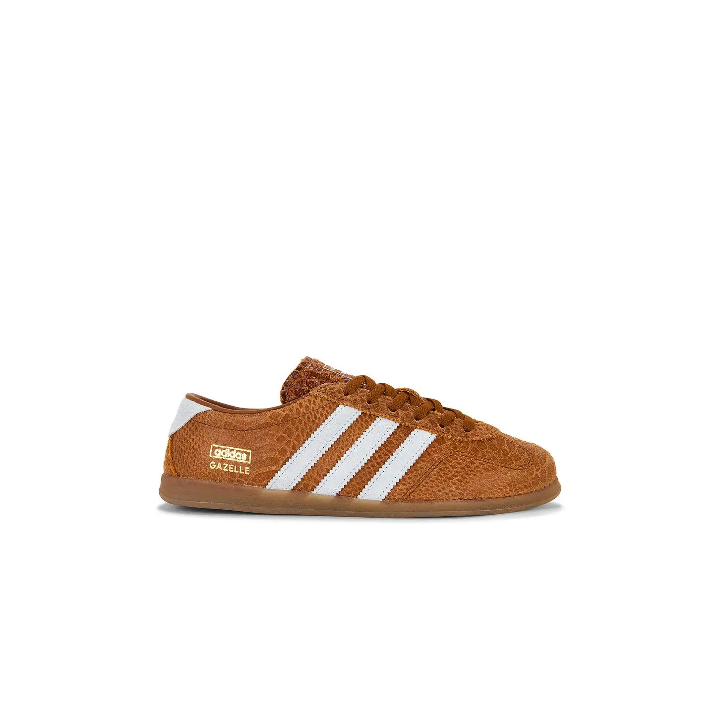 adidas Originals Gazelle Lo Pro Sneaker in Dusky Bronze, Crystal Sky & Gum 5