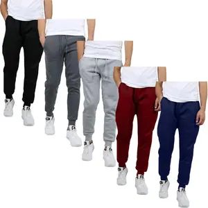 Men's 5 Pack Athletic Fleece Jogger Sweatpants